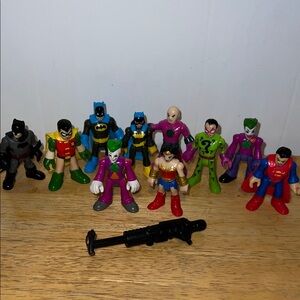 DC Mini Action Figure Set - Blue Red Green Purple